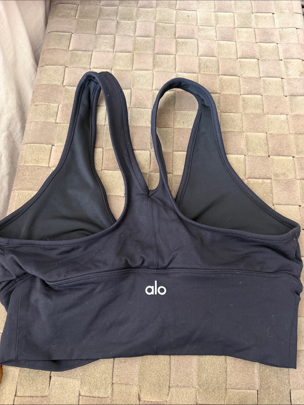 Alo Women's Ruched Racerback Bralette - Picture 2 of 2